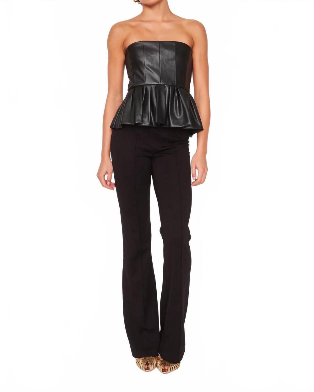 NEW DRA LOS ANGELES cambodia strapless top in black